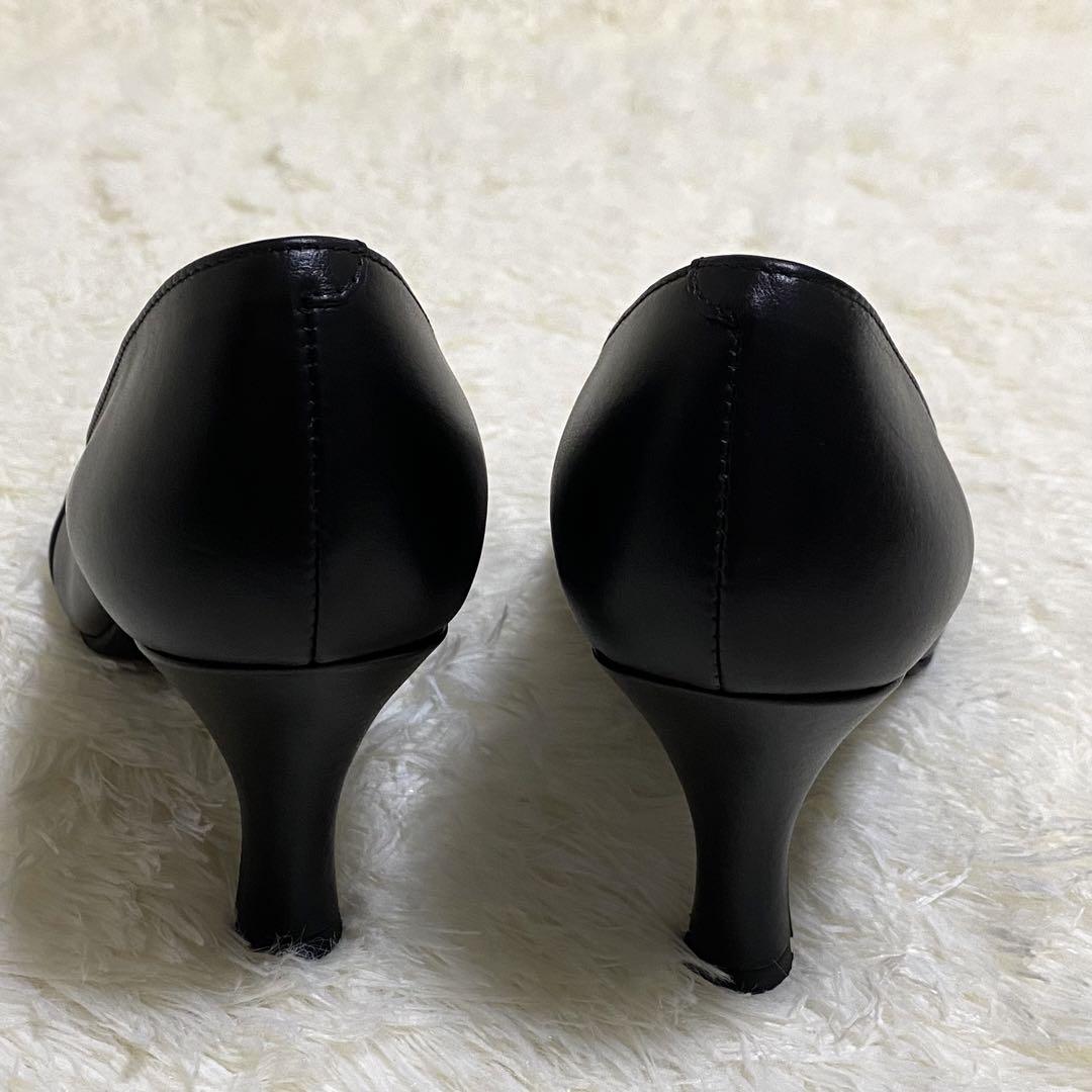 ✨極美品✨DIANA ダイアナ　レザー　本革　パンプス　ブラック　23.5cm