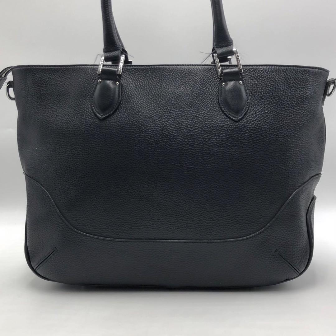 美品✨PELLE MORBIDA ビジネスバッグ トート メンズ 黒 レザー