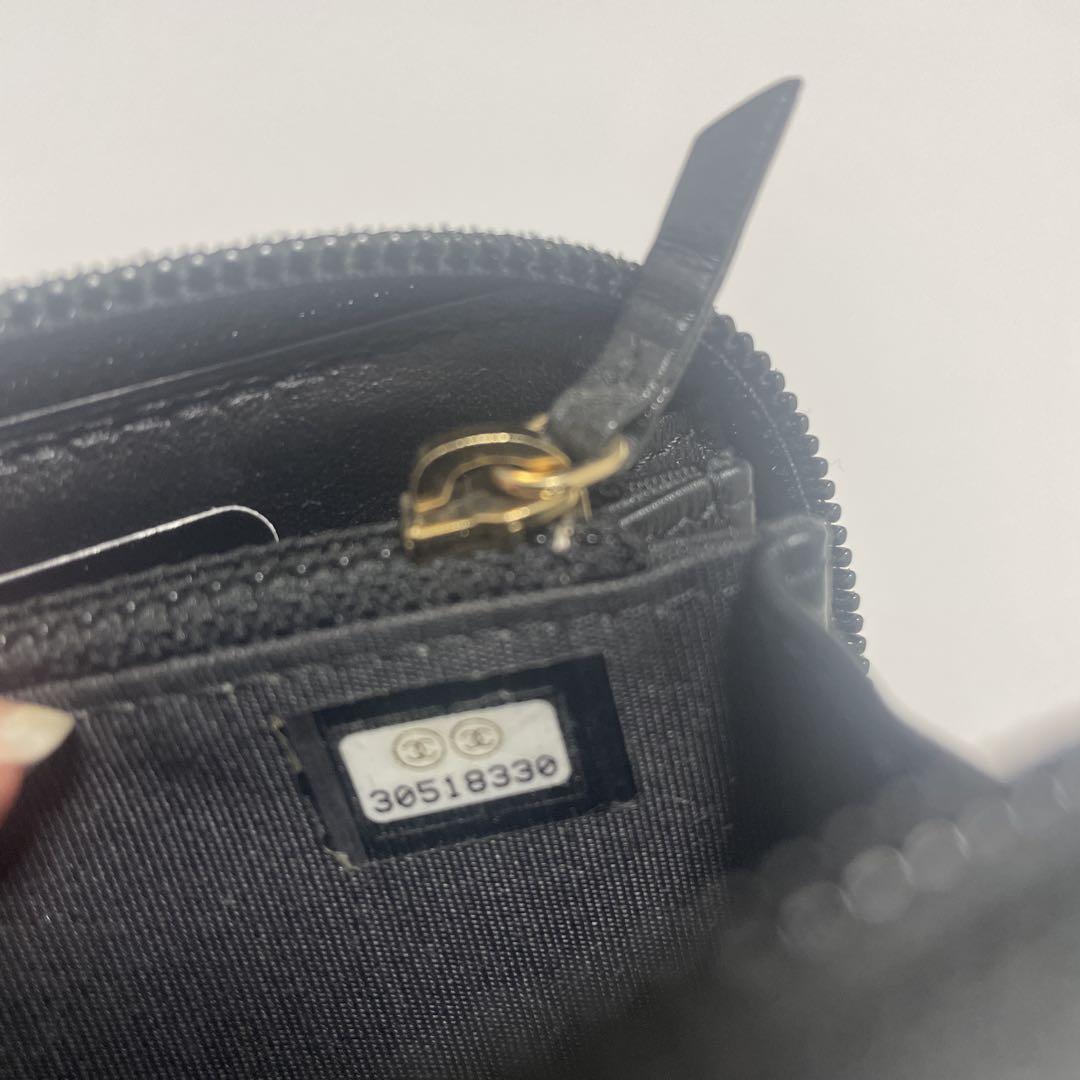 CHANEL ボーイシャネル キャビアスキン ミディアム財布 長財布