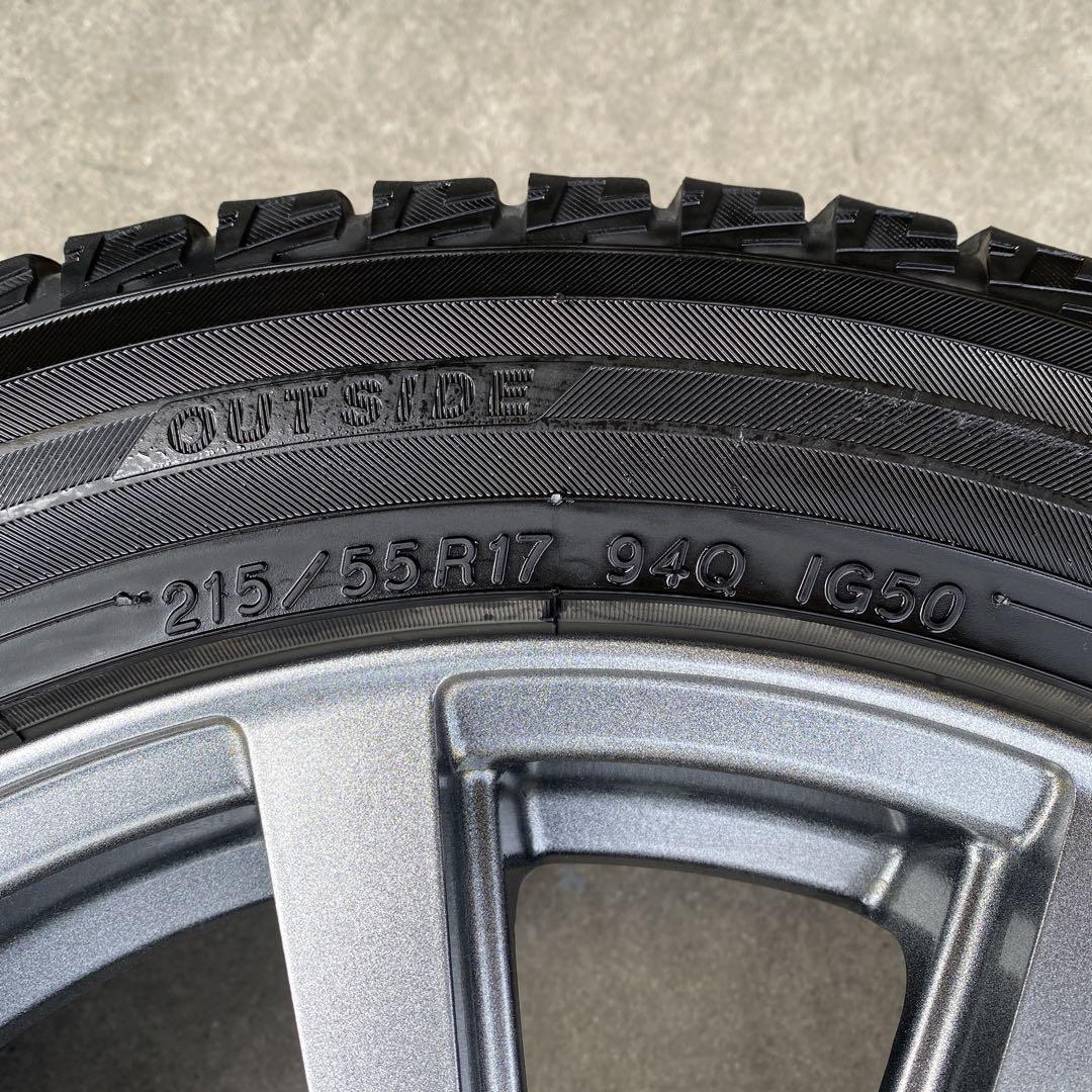 中古溝あり‼️ヨコハマスタッドレスセット2019年製215/55R17カムリ等