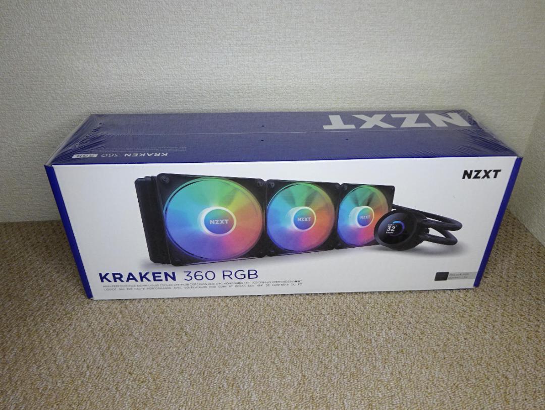 ま*ん様 新品 NZXT Kraken 360 RGB 液晶 水冷 流体軸受　強