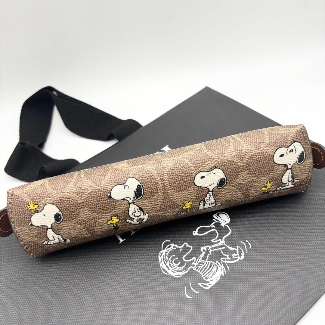COACH X PEANUTS】ペンシル ケース・シグネチャー ・スヌーピー