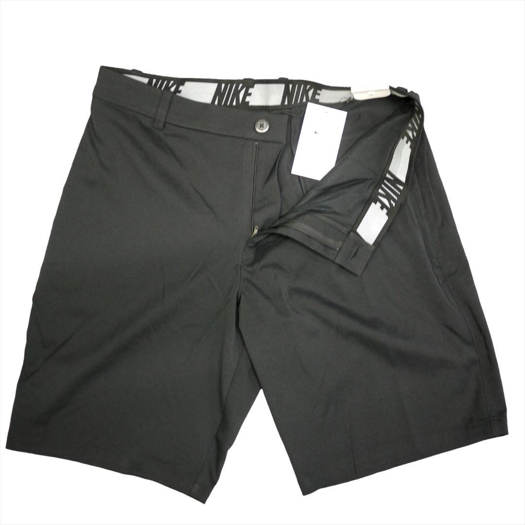 新品 ナイキ ゴルフ ドライフィット ストレッチ ショートパンツ 36 黒