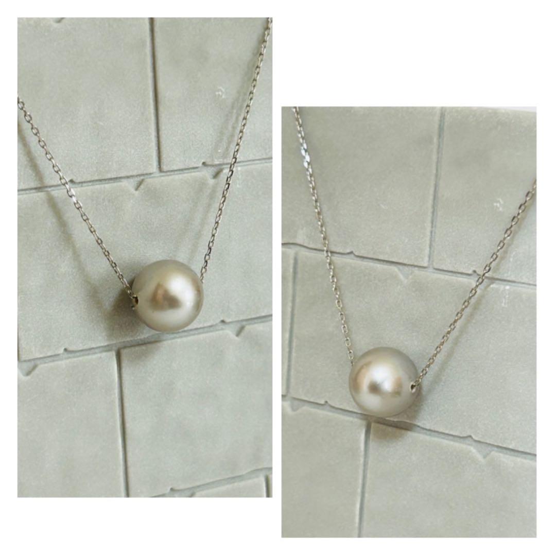 南洋シルバーグレーパール 両穴