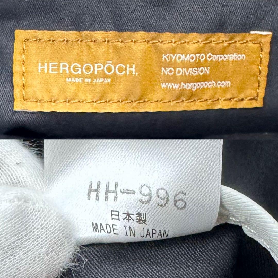 極美品✨エルゴポック スモールトートバッグ しぼ革 ジップトップ ブルー系