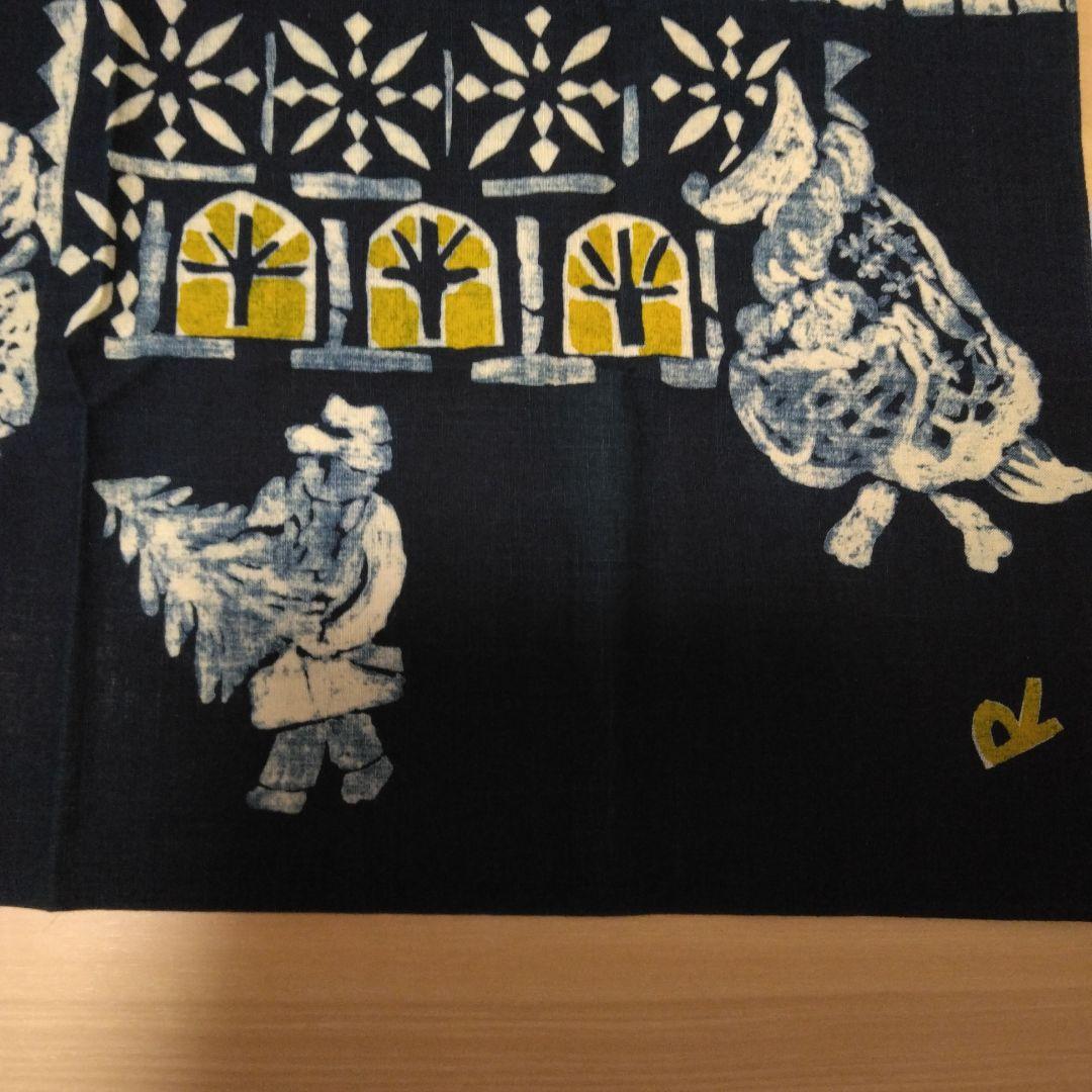 新品　冬の風景 手描き風バンダナ