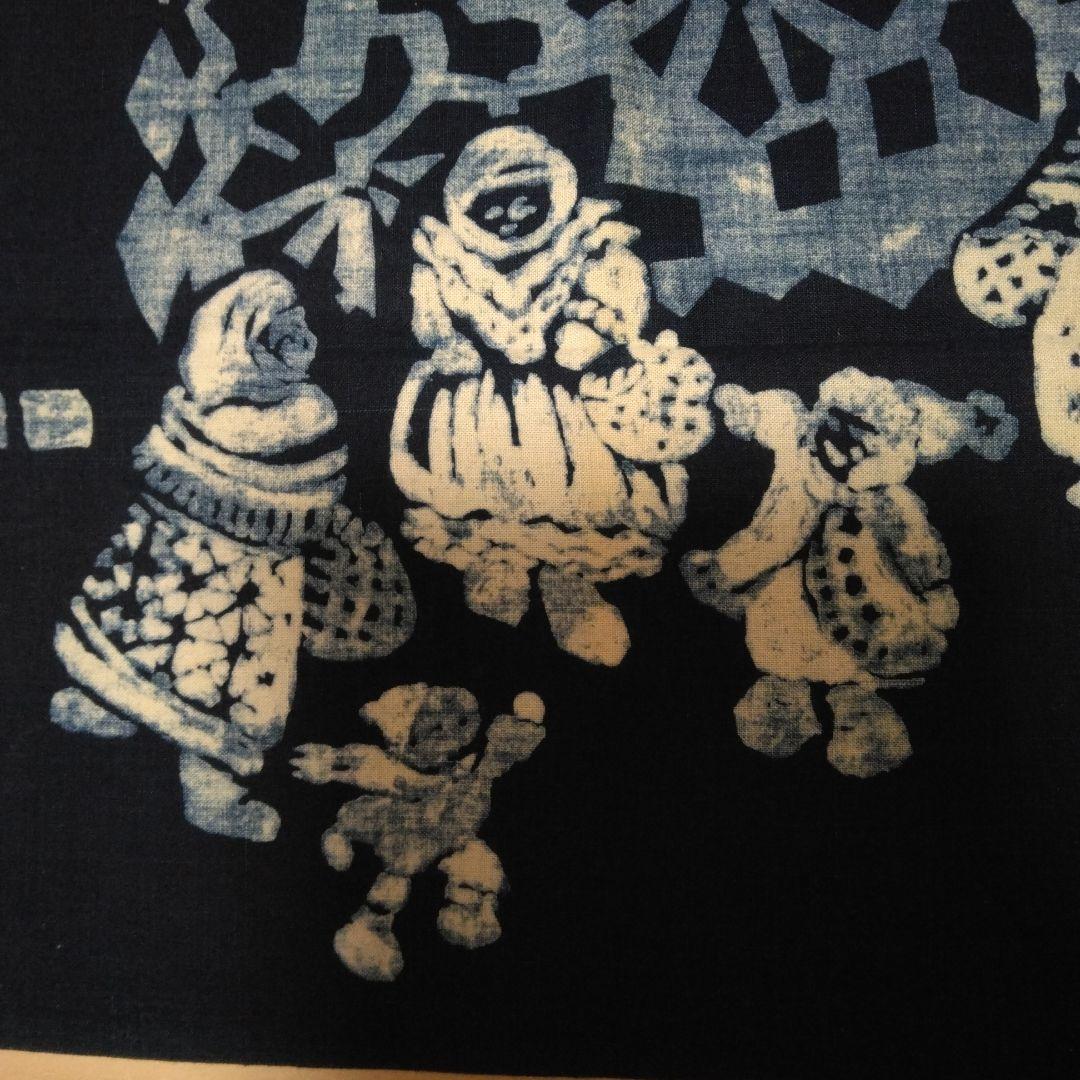 新品　冬の風景 手描き風バンダナ