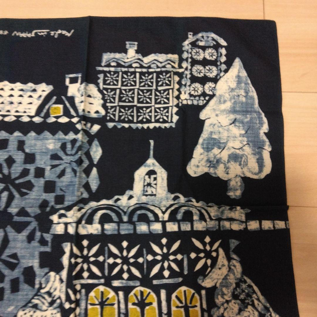 新品　冬の風景 手描き風バンダナ