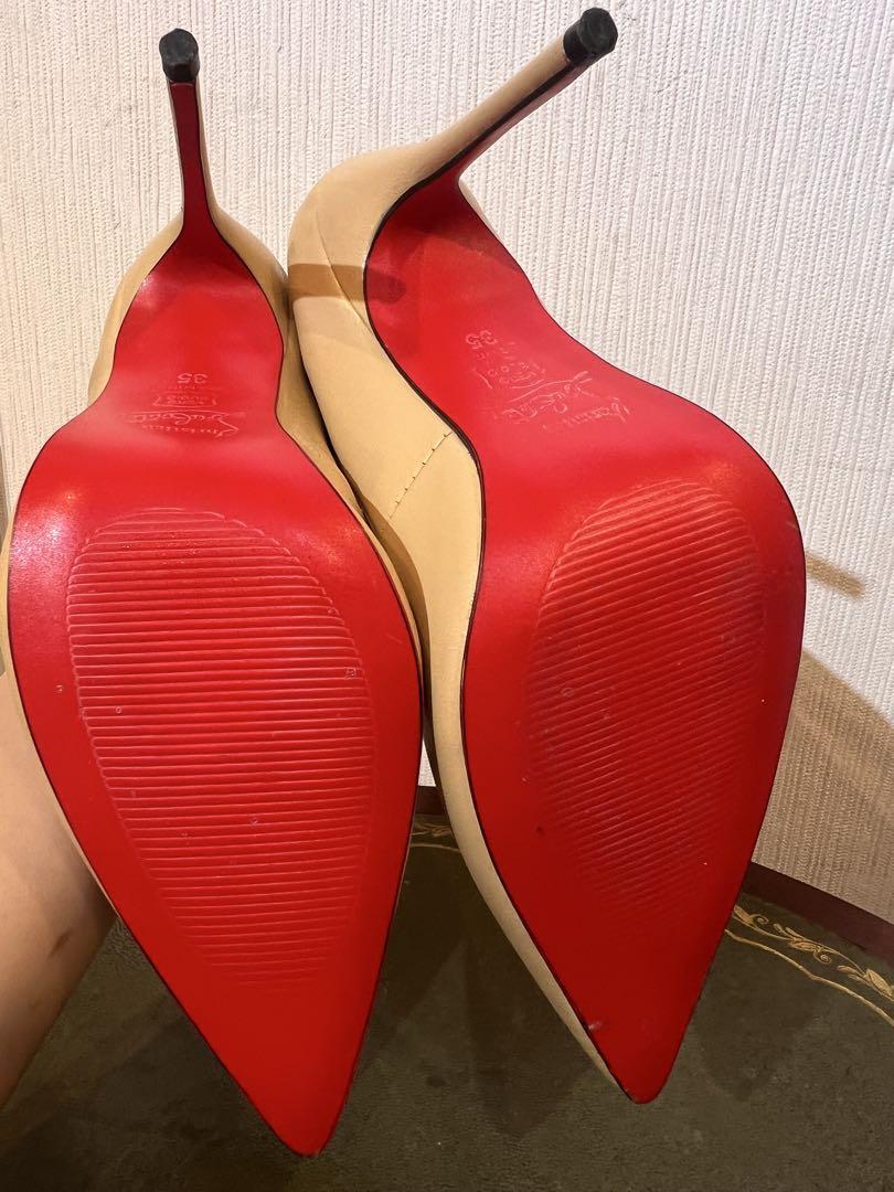最終値下げ　Christian Louboutin ベージュ ハイヒール