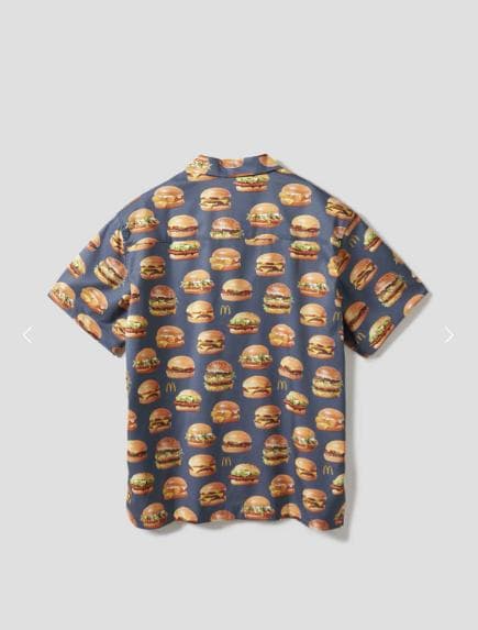 【グラニフ】『マクドナルド』ビッグシルエットオープンカラーシャツ(Mサイズ) 【グラニフ】『マクドナルド』ビッグシルエットオープンカラーシャツ(Mサイズ)
