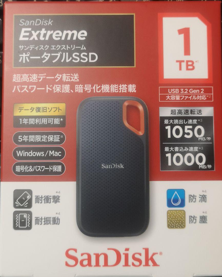 SanDisk SDSSDE61-1T00-J25 エクストリーム ポータブル…