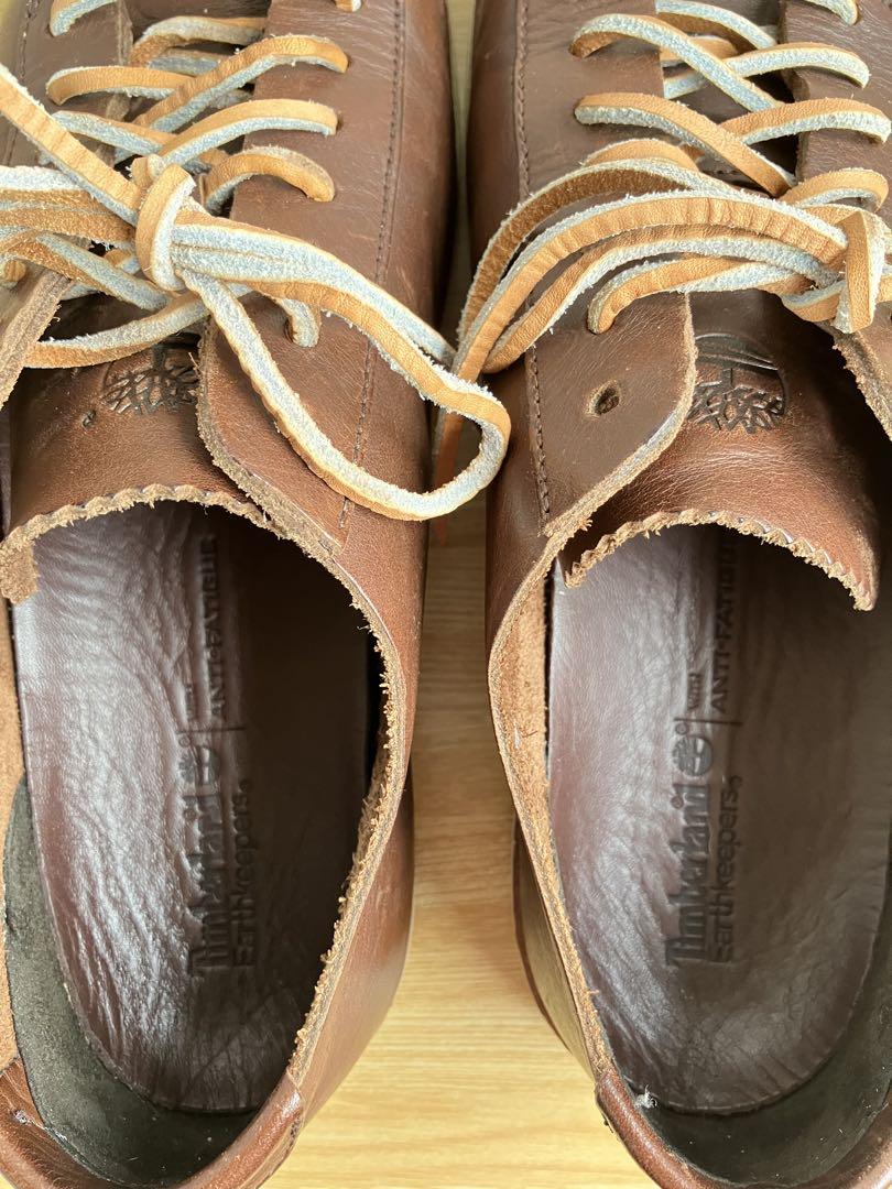Timberland ティンバーランド ローカット レザースニーカー　ブラウン