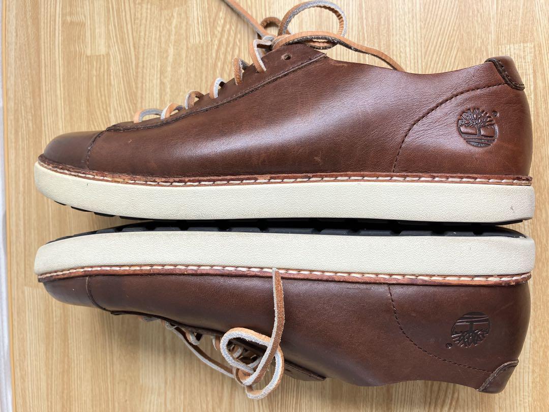 Timberland ティンバーランド ローカット レザースニーカー　ブラウン