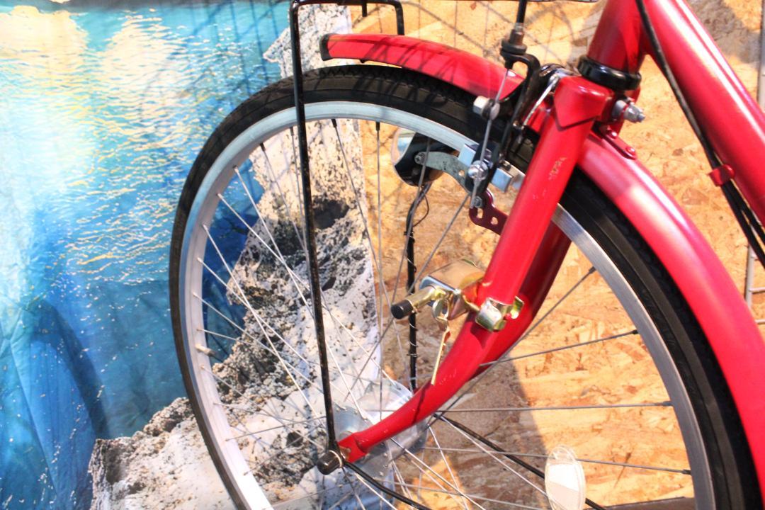 【大阪堺市/引取】【中古】シティサイクル/27インチ/レッド