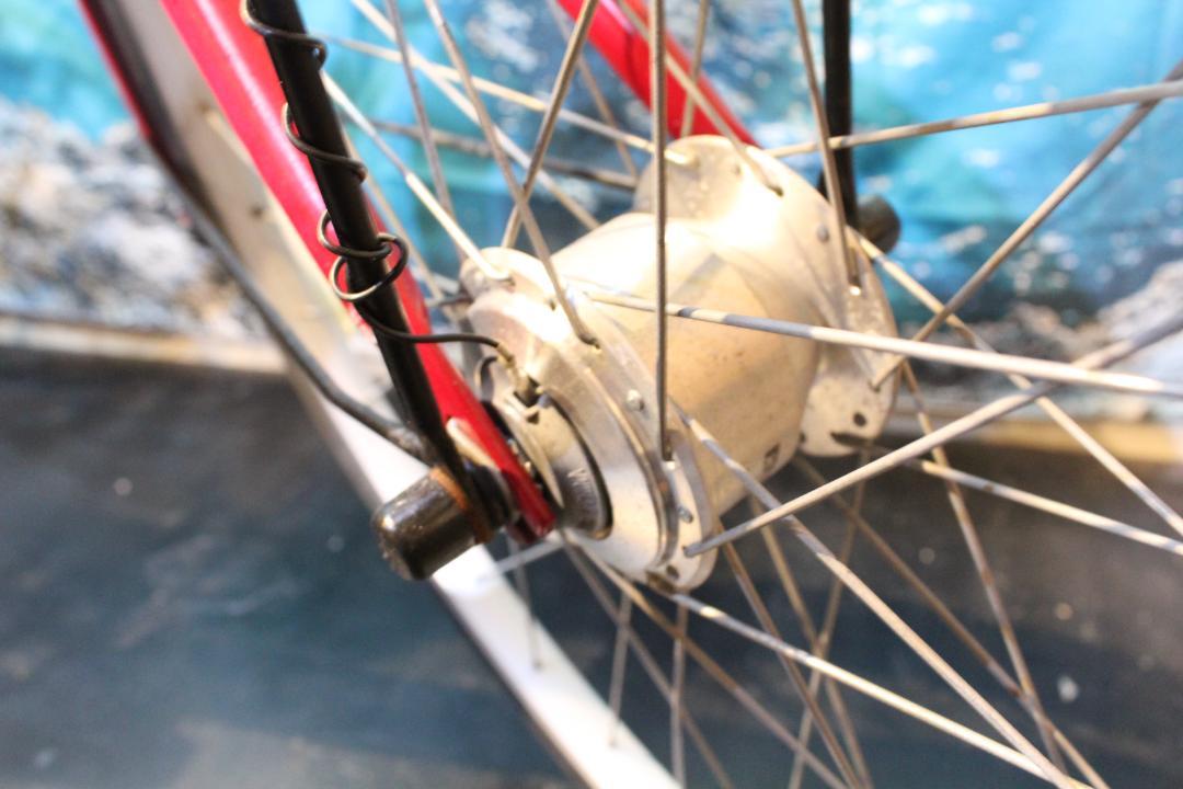【大阪堺市/引取】【中古】シティサイクル/27インチ/レッド