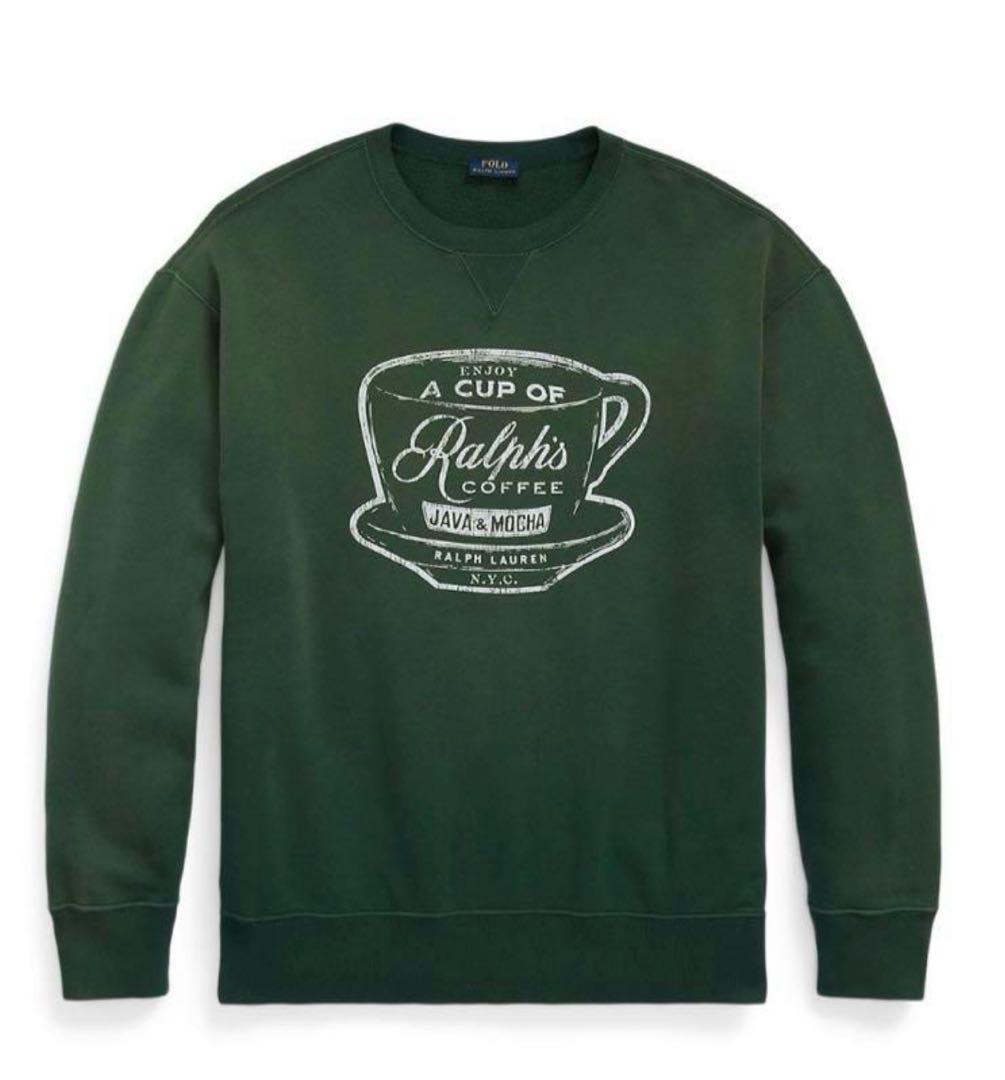 新品 Ralph Lauren コーヒーグラフィックスウェット