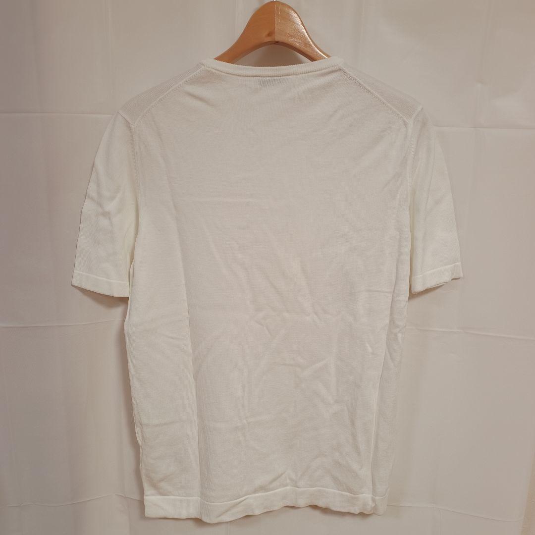 GRAN SASSO 半袖コットンニット 白