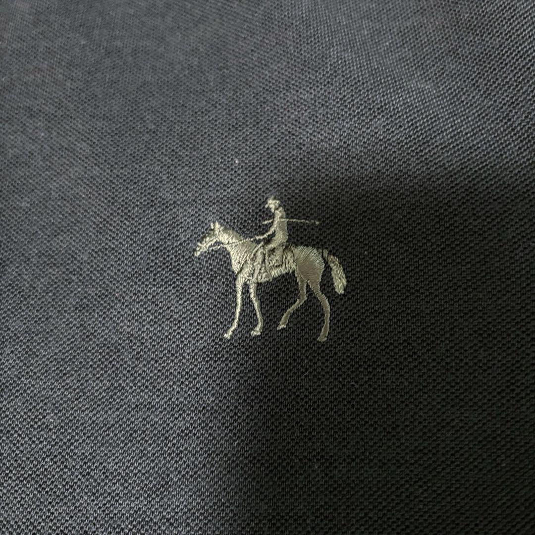 美品⭐︎ラルフローレン　パープルレーベル　ポロシャツ　ホースロゴ　黒　XS