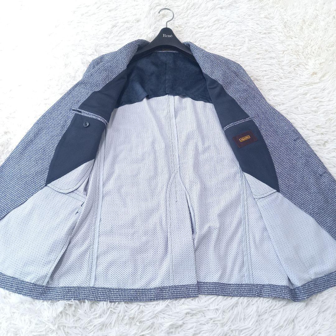 ●美品●　アラミス　シアサッカー　夏　ジャケット　ストレッチ　LL　ペイズリー