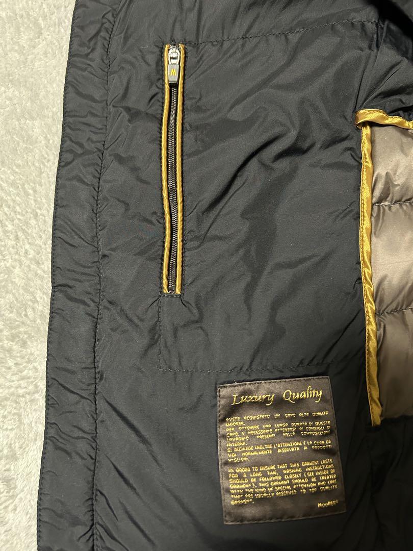 【超特価sale開催】  美品 MOORER 値下げ ダークネイビーダウンベスト ジャケット・アウター