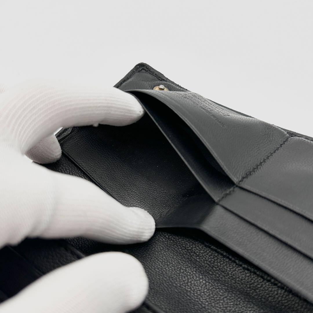 【美品】ヴィヴィアンウエストウッド レザー 長財布 オーブ フラップ ブラック