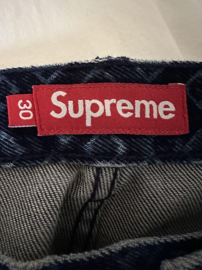 ぽちゃこ様 Supreme Flocked Loose Fit Jean デニム