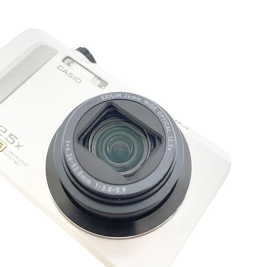 【美品】CASIO EXILIM EX-ZR200 ホワイト 完動品 美品】CASIO EXILIM EX-ZR200 ホワイト 完動品 - メルカリ