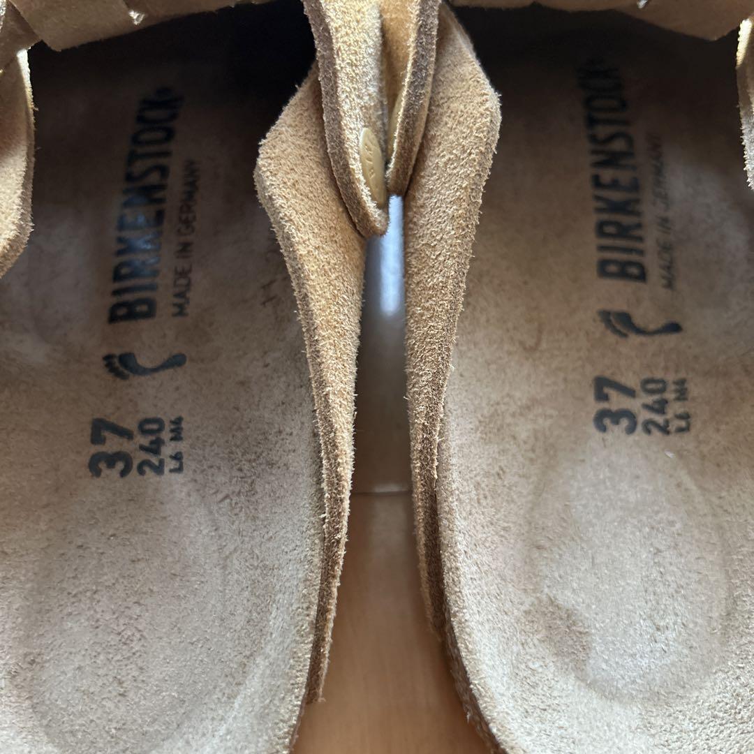 ワールド オンラインストア 新品】Birkenstock ボストン 37 ラテクリーム 靴