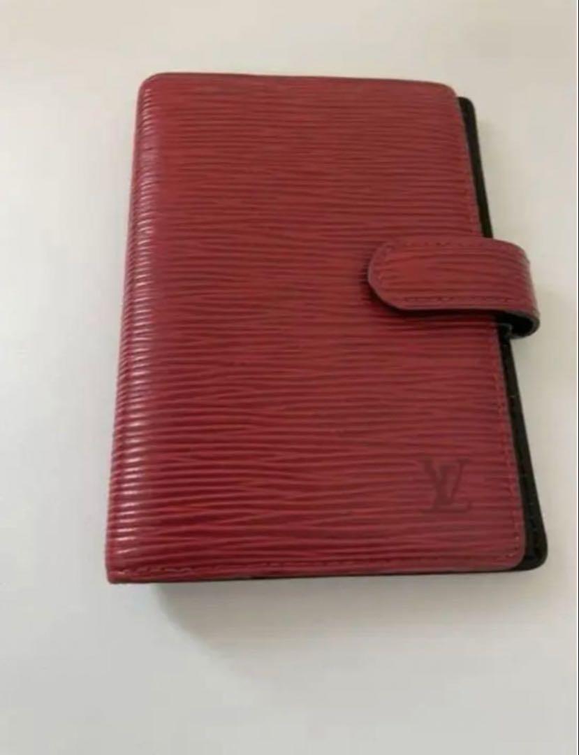 LOUIS VUITTON ルイヴィトン 手帳カバー　エピ赤