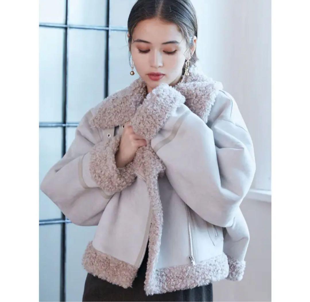 MURUA スウェードフェイクムートンショートジャケット