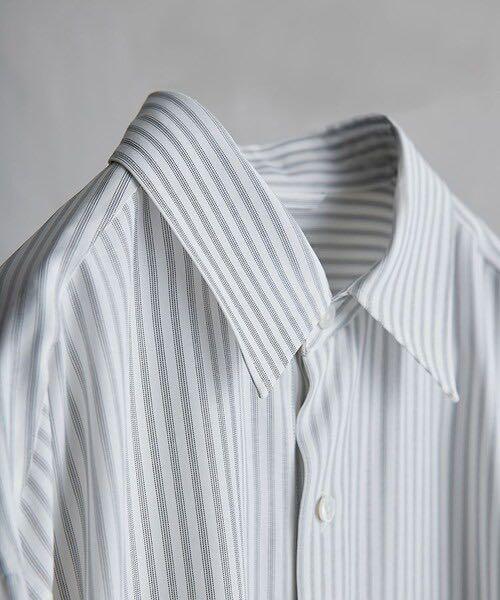 得価HOT LIDNM リドム VISCOSE STRIPE SHIRT ストライプシャツ 9QwsX-m24091036143 低価品質保証