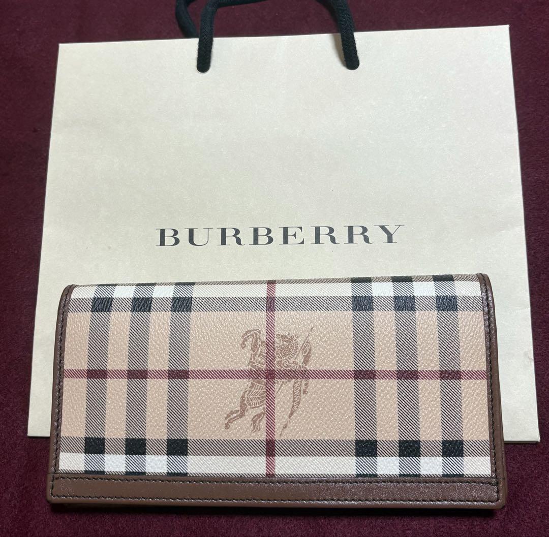 美品】BURBERRY バーバリーチェック柄 二つ折り財布 - メルカリ