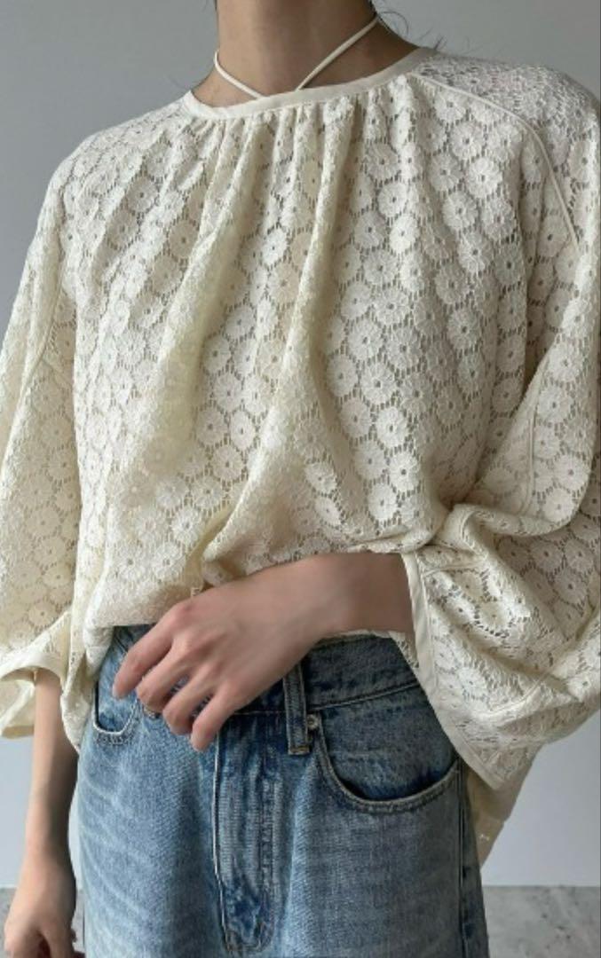CLANE（クラネ）の「FLORETS LACE CURVE TOPS（シャツ/ブラウス