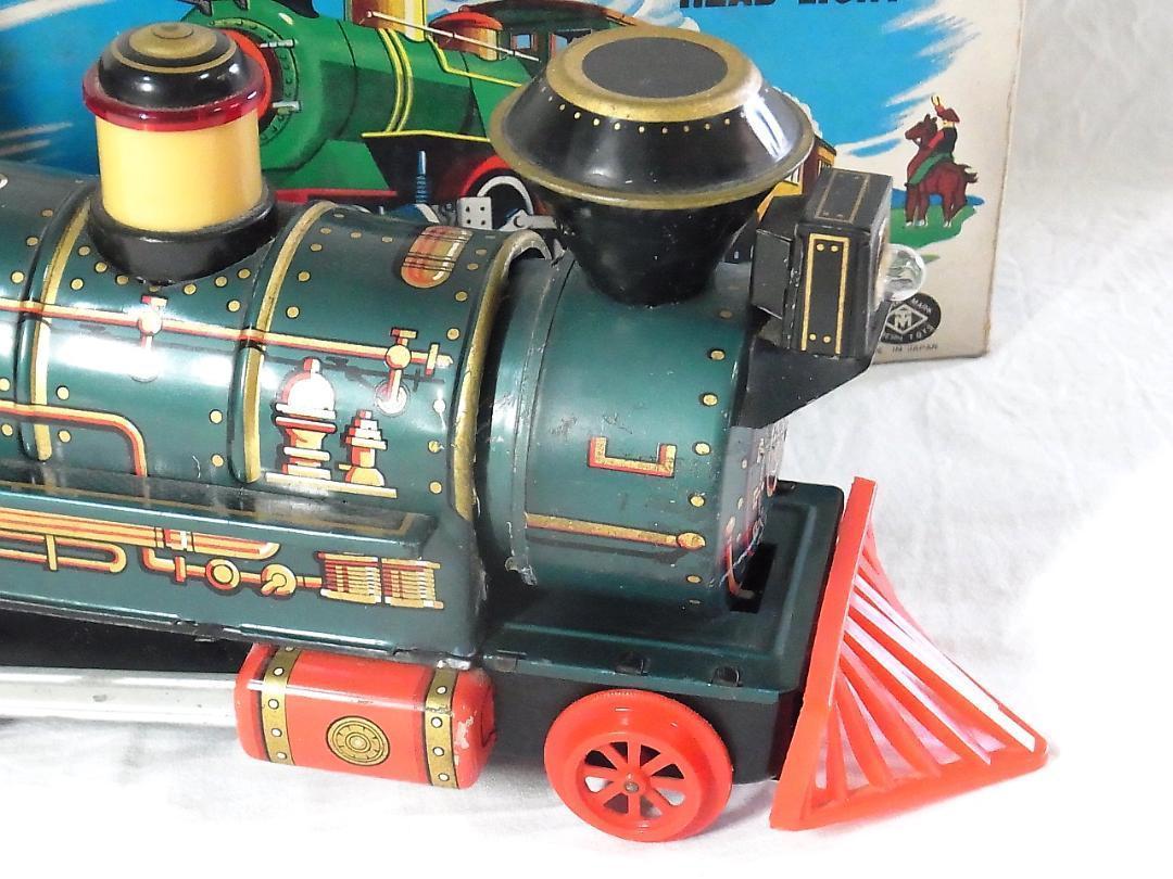 【美品】【不動品】ブリキの機関車 １９６０年代 増田屋 日本製 オモチャ 箱付き