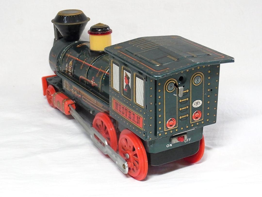 【美品】【不動品】ブリキの機関車 １９６０年代 増田屋 日本製 オモチャ 箱付き