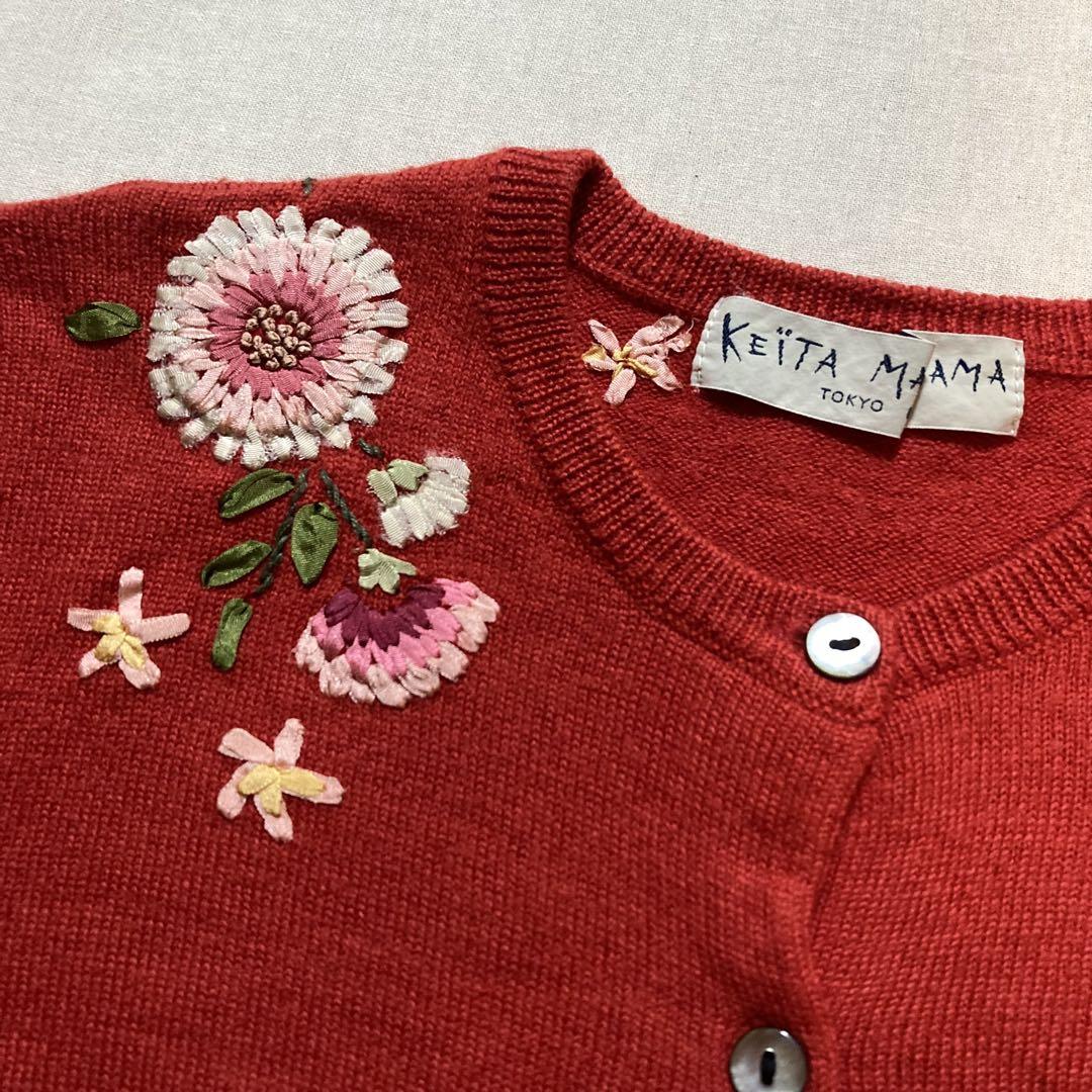 ◇ケイタマルヤマ【M】トップス　カーディガン　長袖　刺繍　薔薇　花柄 中古・古着通販】KEITA MARUYAMA (ケイタマルヤマ) フラワー刺繍