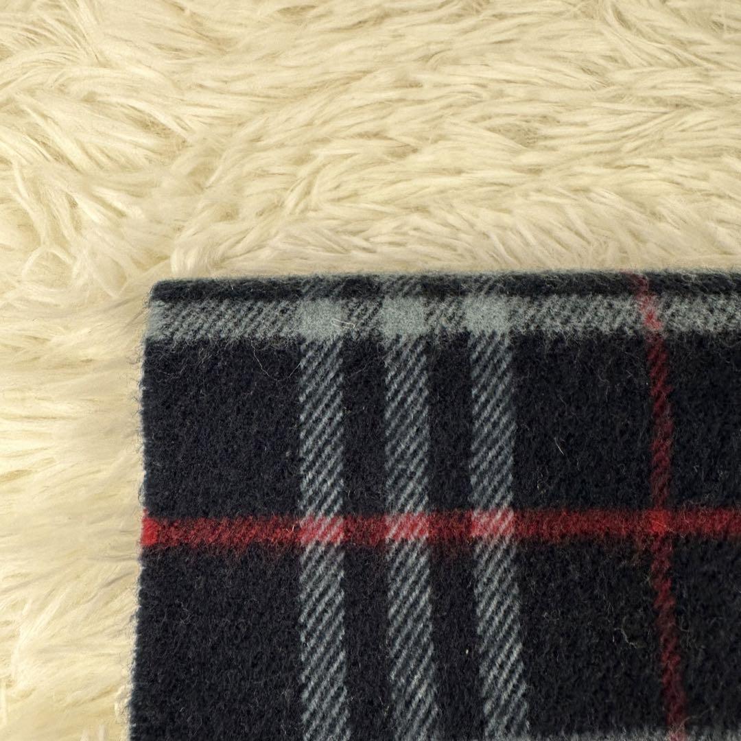 美品 Burberrys チェック柄 マフラー 100%ラムウール
