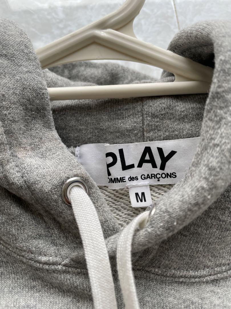 COMME des GARÇONS PLAY パーカー レディースM グレー