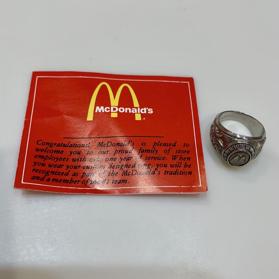 ビンテージ マクドナルド シルバー カンパニー リング 指輪 従業