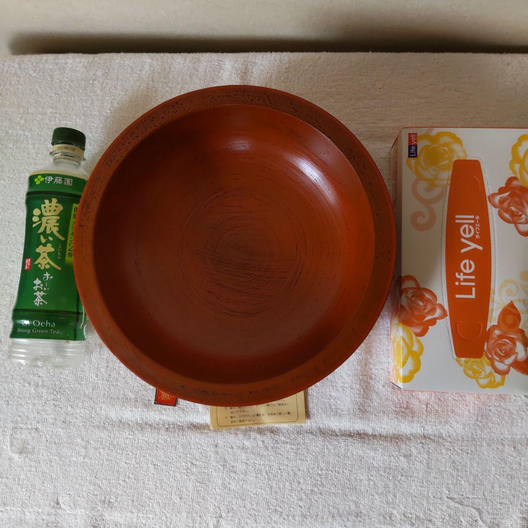 瑾斎 根来塗  荒挽 　菓子器　菓子箱  盛鉢  こね鉢