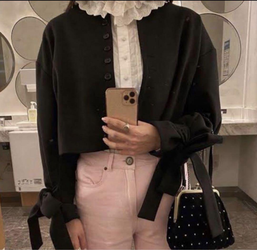 ジャケット・アウター JENNY RIBBON CUFFS JACKET Bibiy. Bibiy. JENNY RIBBON CUFFS JACKET