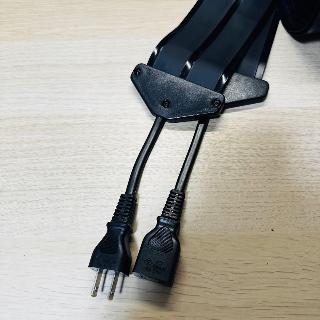 【新品未使用】驚くほど薄い延長コード フラットコード 黒 3m