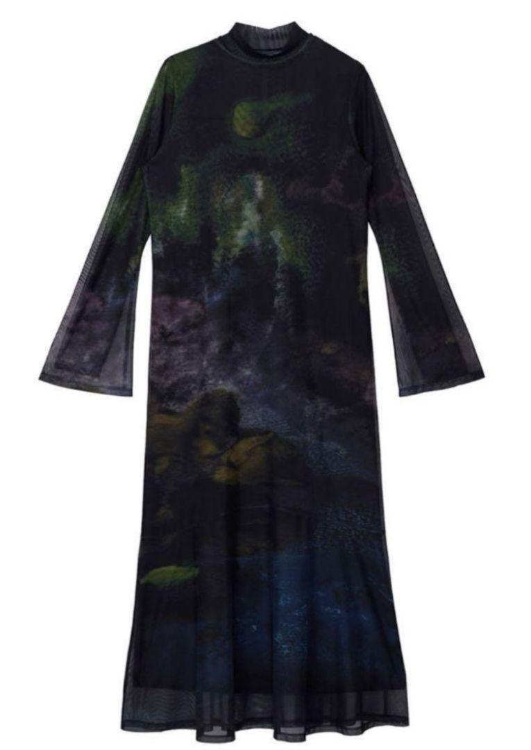 Ameri NUANCE ART LAYER SHEER DRESS Ameri NUANCE ART LAYER SHEER DRESS