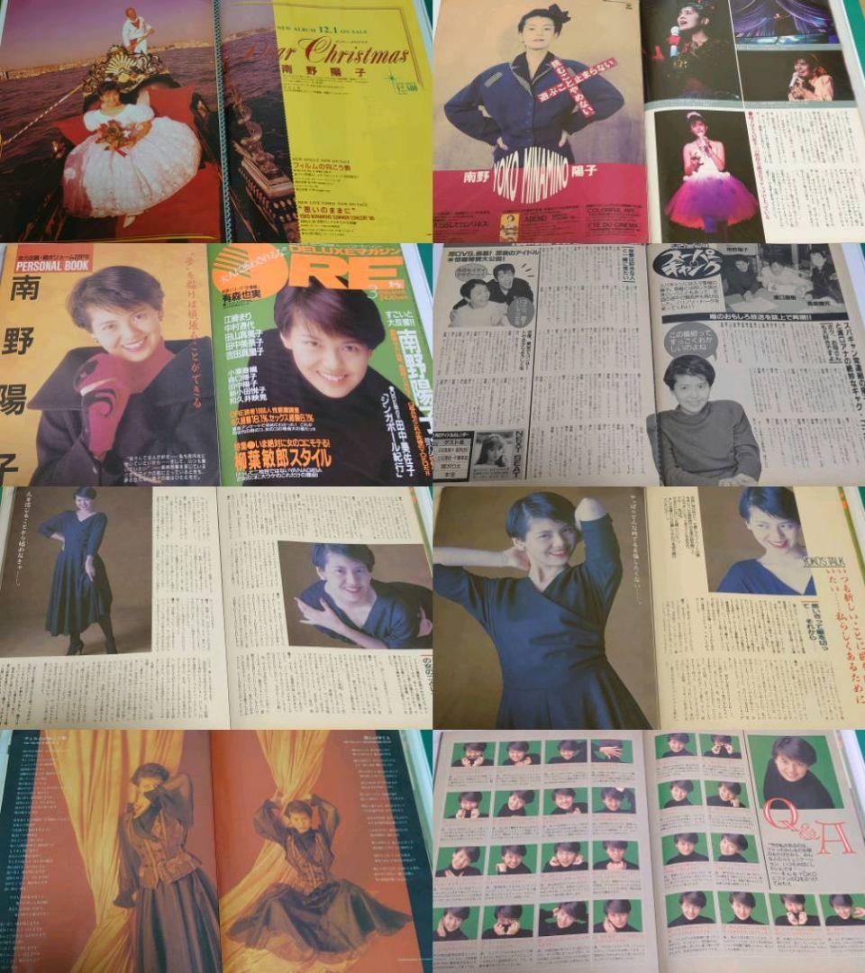 南野陽子 1985年〜1991年 大量 切り抜き ファイル 2冊 120P アイドル