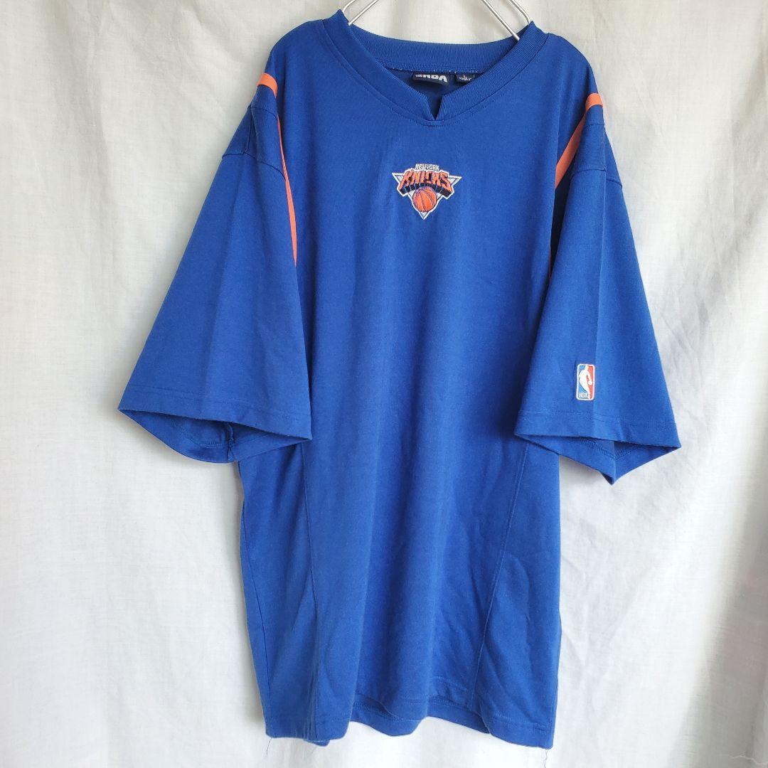 希少 90s NBA ニューヨークニックス ロゴ ウォーミングアップ Tシャツ 希少 90s NBA ニューヨークニックス ロゴ ウォーミングアップ T