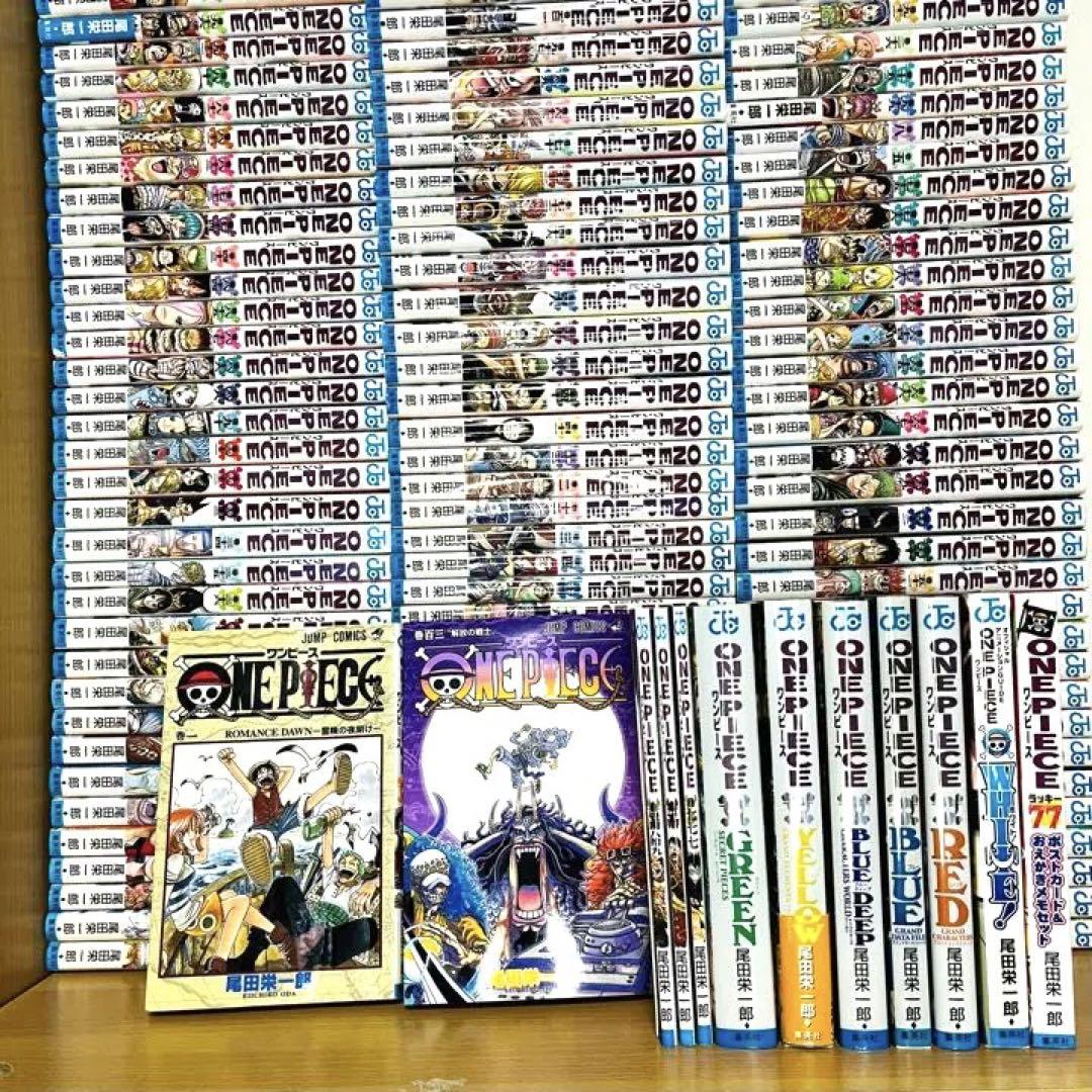 ワンピース 全巻1-103+関連本10冊 激安ファッション ワンピース 全巻セット 1〜103+関連本8冊 全巻セット