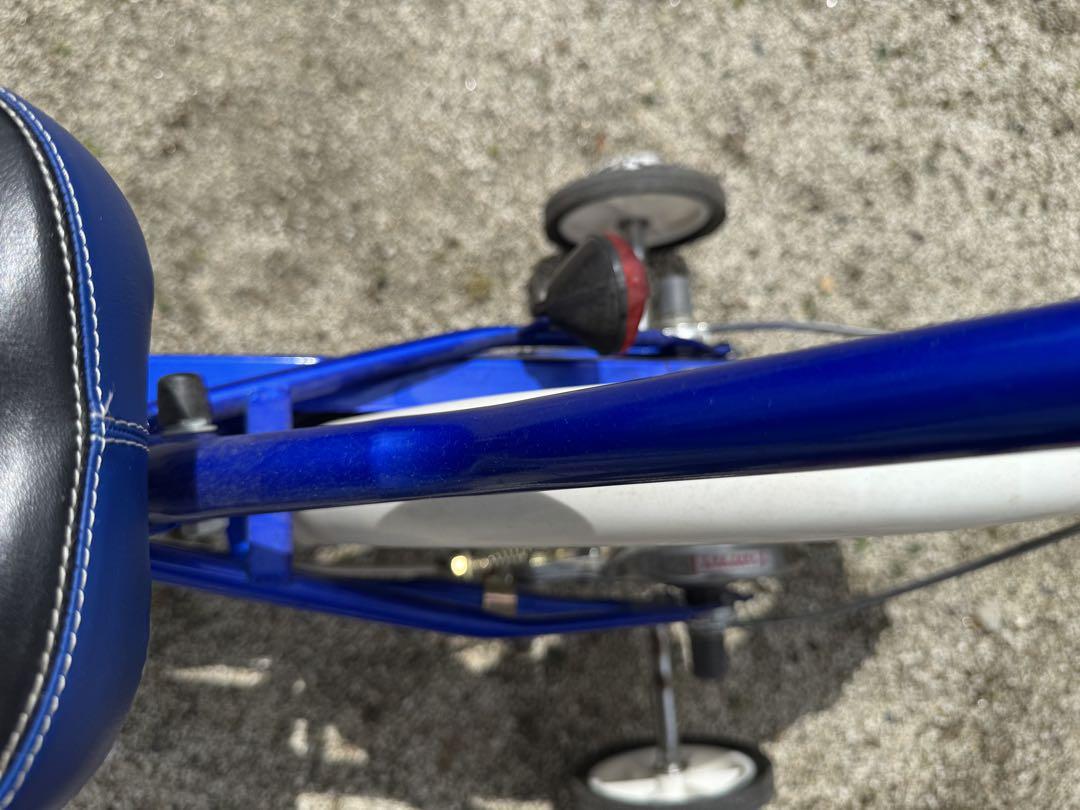 トミカ 幼児用自転車 青 前カゴ付き