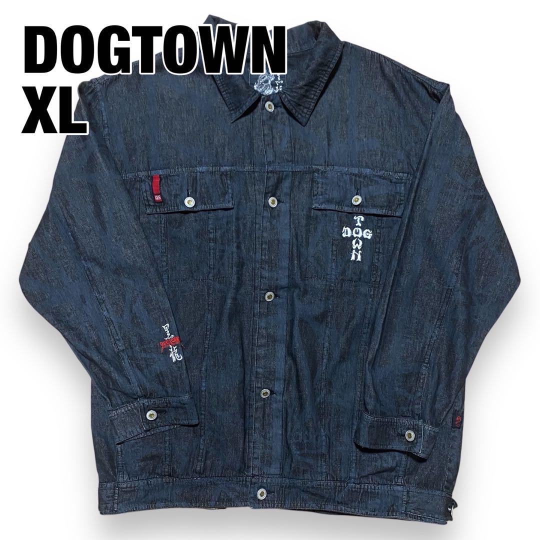 DOGTOWN 総柄 プリント 刺繍 ロゴ シャツ HIPHOP B系 Y2K