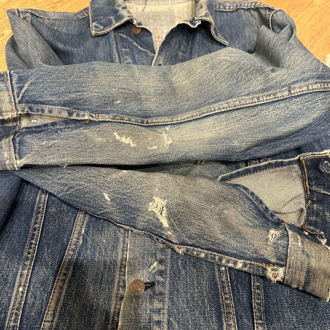 60s Levi's 70505 BIGE ヴィンテージ　デニムジャケット