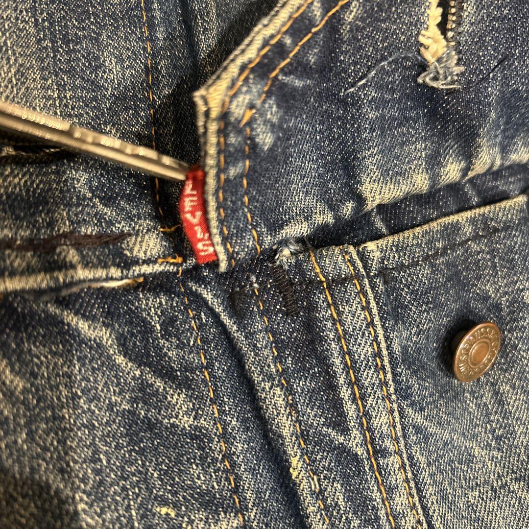 60s Levi's 70505 BIGE ヴィンテージ　デニムジャケット